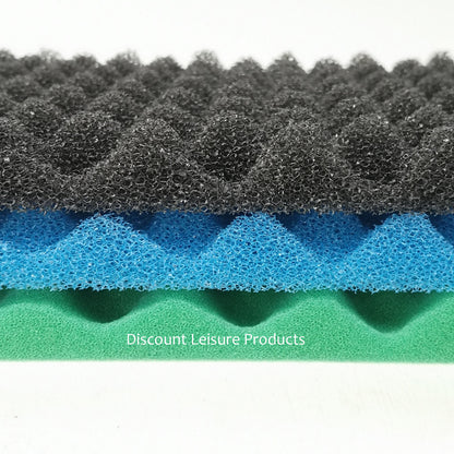 Fish Pond Filter Foam Sponge Set of 3 11" X 17", 25 X 18", 36" X 24" or 43 X 21"