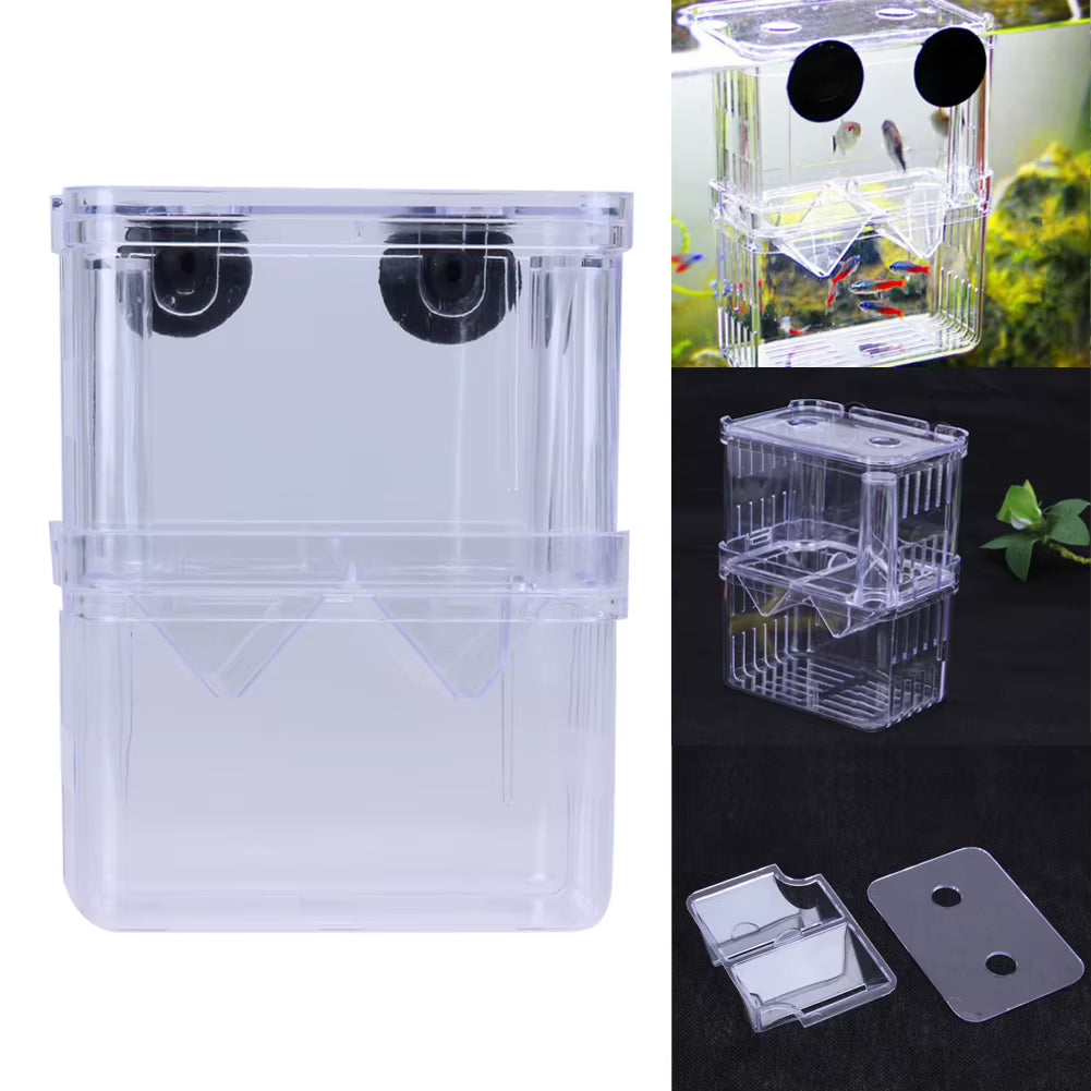 Fish Tank Aquarium Accessories Acrylic Breeding Isolation Box Aquarium Hatchery Incubator Holder 3 Types Fish Tanks