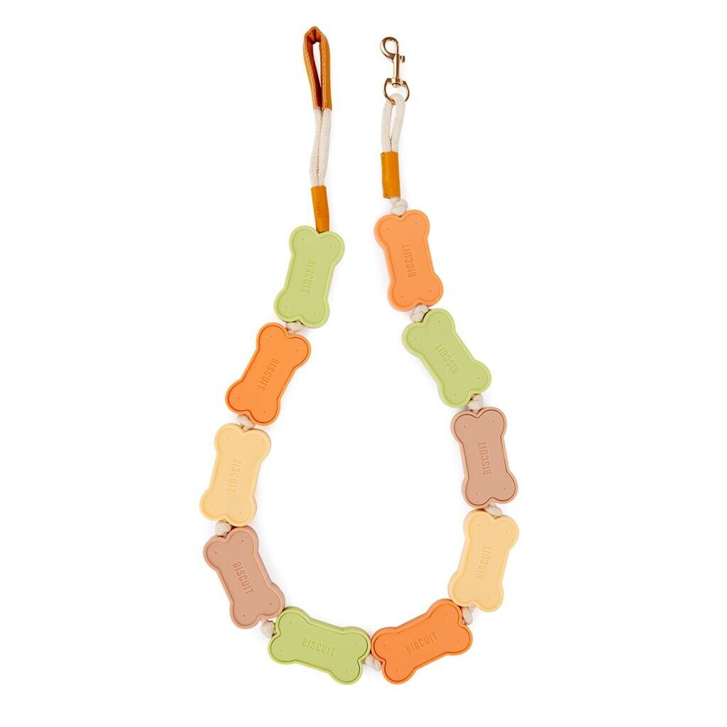 Dog Leash for Small Dogs Novelty Plastic Biscuit Lightweight Training Lead Rope