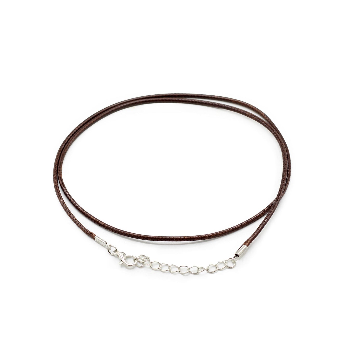 Waxed Pendant Cord -  2Mm X 55cm - Dark Brown 112