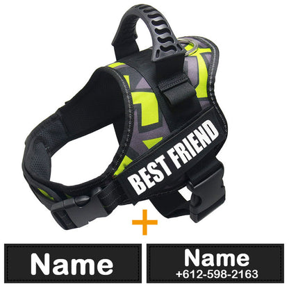 Dog Harness ID Tag Custom Harness